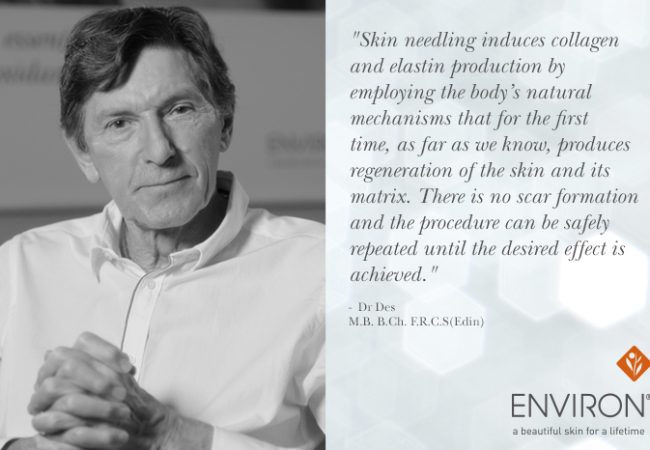 Picture Dr Fernandes on the right with a quote on the right of the image