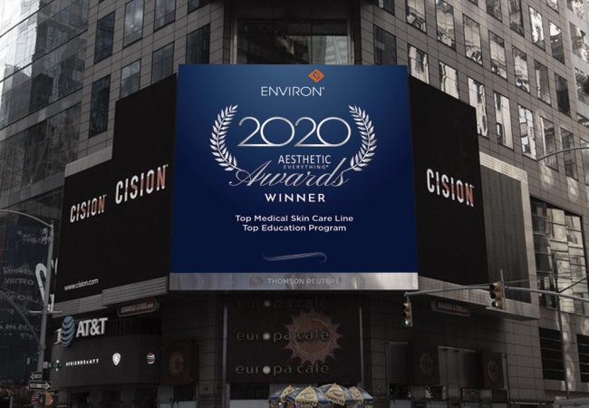 Environ displayed at timesquare