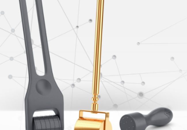 portrait image of micro-needling instruments