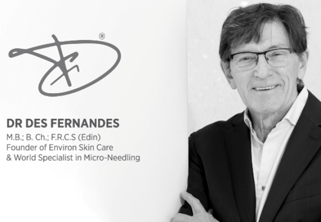 Picture of Dr Des Fernandes and his signature