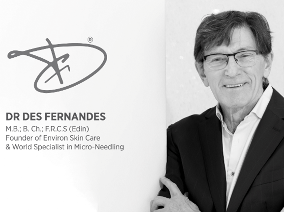 Picture of Dr Des Fernandes and his signature